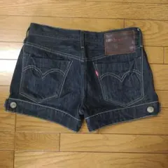 Levi's レディースショートパンツ ダークデニム　美品　ヴィンテージデニム