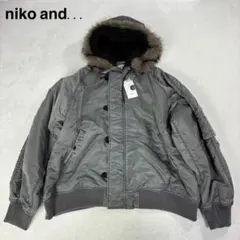 新品・未使用✨niko and... 25AW フェードブルゾン N-2B L