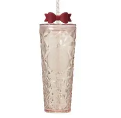 【新品】 スタバ　ホリデー 2025 コールドカップタンブラーリボン 710ml