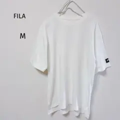 FILAフィラ　半袖Tシャツ　白　サラサラ　Mサイズ