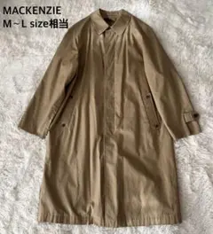 MACKENZIE ステンカラーコート ベージュ ロングコート　コットン　M L