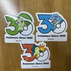 ポケモン韓国限定30周年記念ステッカー フシギダネ、フシギソウ