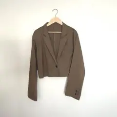 【お値下げ可】カスタネ　ジャケットブラウン 茶色　kastane 秋服