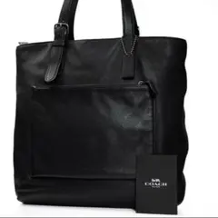 COACH レザー トートバッグ ブラック