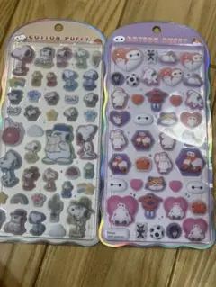 正規品　コットンパフィシール　ベイマックス　スヌーピー