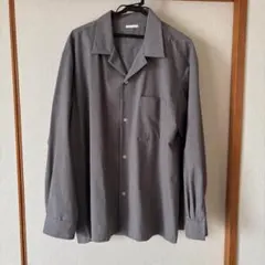 【GU】 オープンカラーシャツ XL グレー系
