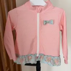 100cm ピンク 水玉模様 ラッシュガード