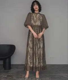 美品　GIRL 結婚式　ワンピース　ドレス