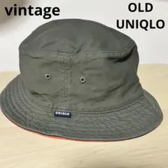 【希少廃盤】 オールドユニクロ バケットハットリバーシブル 古着　vintage