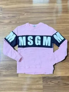 MSGM KIDS トレーナー ロゴスウェット　ピンク 160相当 大人も着用可のサムネイル