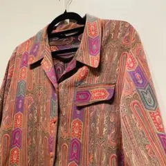 美品　古着　柄シャツ