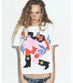 アグスティーナ・シュアン ショートスリーブTシャツ　ZARA