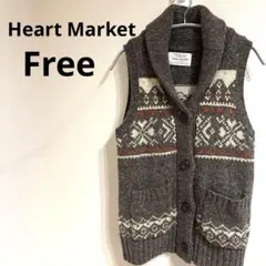 ニットベスト グレー