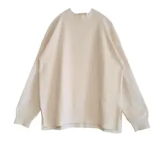 GLOBAL WORK グローバルワーク Mサイズ白ドロップショルダーニット