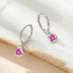 e135ピアス レディース 人気 フープピアス 最高級ジルコニア