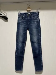 【美品】ロデオクラウン　ダークブルー スキニーデニム ゴールドボタン