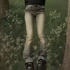 デニム　ジーンズ　フェアリーグランジ　平成ギャル　y2k フレア　ローライズ