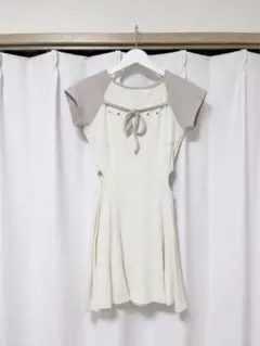 ANDMARY mary logo flare mini dress