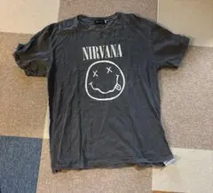 NIRVANA スミルースマイル Tシャツ 1992年製 NIRVANA スミルースマイル バンドTシャツ ブラックS - メルカリ