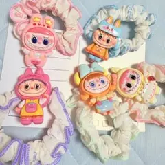 ラブブ　ヘアクリップ　5点セット　ヘアアクセサリー　ヘアゴム　アクセサリ