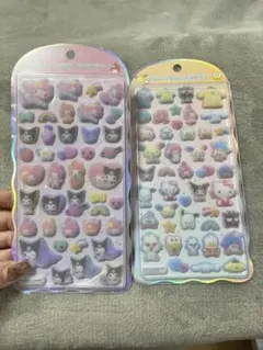 コットンパフィー　サンリオキャラクターシールセット 2シート
