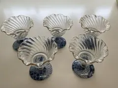 有田焼　龍峰窯　ガラスコンポート 民藝　民芸　工芸品 有田焼 龍峰窯 デザートコンポート 5客 大正浪漫 レトロアンティーク