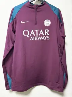 美品★サッカートレーニングウェアNIKE サンジェルマン Ｌ　ハーフジップ