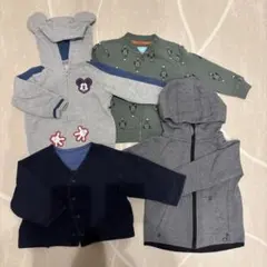 GAP ベビー服 パーカー カーディガン 羽織り4点　まとめ売り　男の子　80