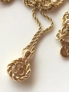 Dior ディオール ネックレス CD ロゴ サークル 刻印 ゴールド