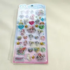 うるちゅるポップシール パワーパフガールズ　集合　青台紙
