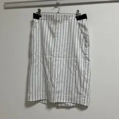 ストライプ柄 タイトスカート ホワイトのサムネイル