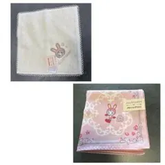 イニシャル刺繍ハンカチ シルバニアファミリー展40th ハンドタオル 