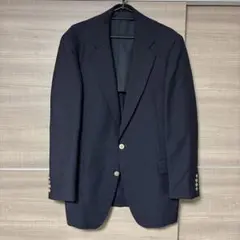 Burberrys テーラードジャケット　紺ブレ　モヘヤ混　XL 銀ボタン