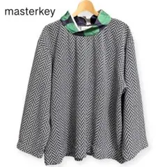 マスターキー　masterkey スカーフ襟　ニット　カットソー Mサイズ