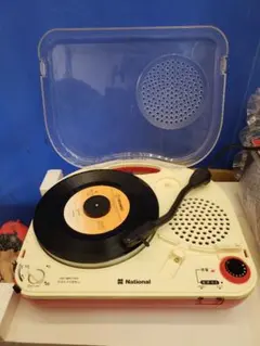 ② National ポータブルレコードプレイヤー 60Hz地域用 1983年