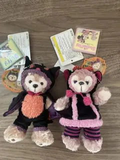 ディズニー ハロウィン2013 ダッフィーシェリーメイぬいぐるみバッジ