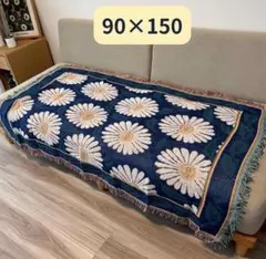 マルチカバー ソファカバー ラグ 90x150 フラワー柄 お花 ラグマット