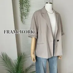 【2024SS】FRAMeWORK ハーフスリーブジャケット ベージュのサムネイル