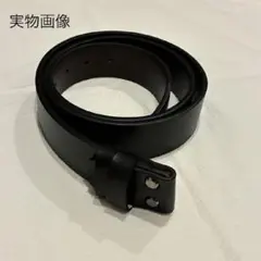 替えベルト レザー ブラック バックルなし メンズ 交換用ベルト ビジネス 本革