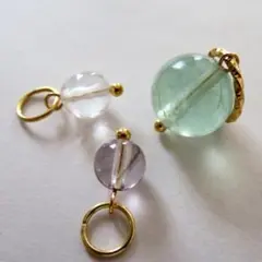 〔No.c93〕在庫処分 SALE＊きらきら天然石のチャームセット③