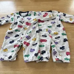 双子ロンパース　カバーオール2枚セット