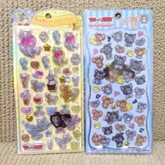 トムとジェリー　シール2種　プチドロップステッカーうるちゅる