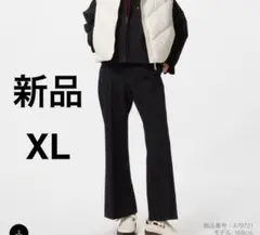 新品　ユニクロ　スマートフレアパンツ　ブラック　黒　XLサイズ