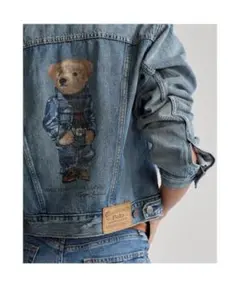 激レア☆美品【POLO ラルフローレン】XXS 背中にポロベア Gジャン ライト