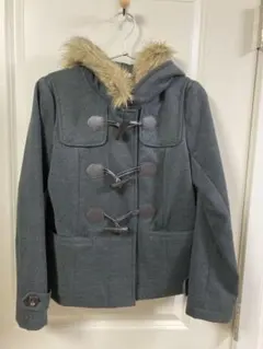 earth music&ecology グレー ダッフルコート S