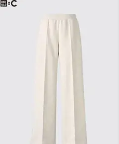 UNIQLO Cスウェットストレートパンツ ナチュラル