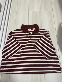 新品未使用Levi's ボーダー ポロシャツ 半袖 ボルドー XSのサムネイル