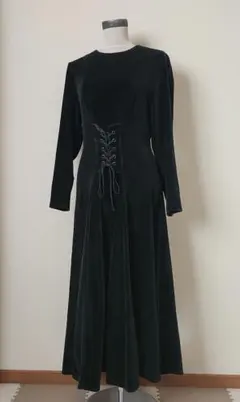 ベロアロングワンピース