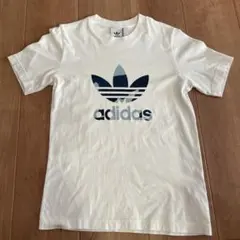 アディダス ロゴ Tシャツ 白　xs カモフラージュ