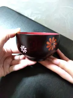 お値下げしました！こわん おはな ( 小椀 お花 ) 天然木 漆 お椀